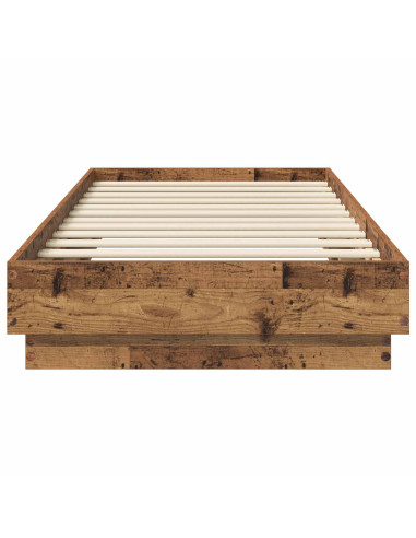 Struttura letto a pavimento Legno antico 80 x 200 cm