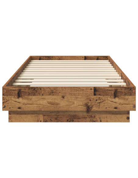 Struttura letto a pavimento Legno antico 80 x 200 cm