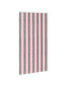 Tenda per insetti in chenille Grigio Argento e Rosa 2
