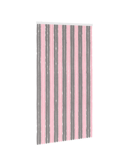 Tenda per insetti in chenille Grigio Argento e Rosa