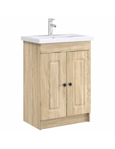 Mobiletto da bagno sotto il lavello Rovere Sonoma