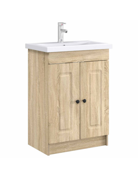 Mobiletto da bagno sotto il lavello Rovere Sonoma