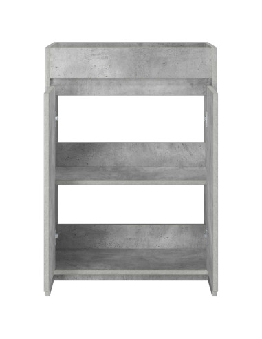 Mobiletto da Bagno Sotto Lavabo Grigio Cemento