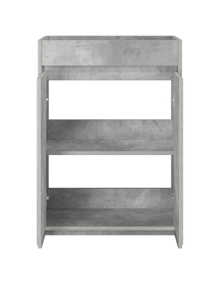 Mobiletto da Bagno Sotto Lavabo Grigio Cemento