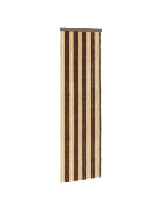 Tenda per insetti in chenille Marrone e Beige 56 x 185 cm 2