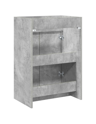 Mobiletto da Bagno Sotto Lavabo Grigio Cemento