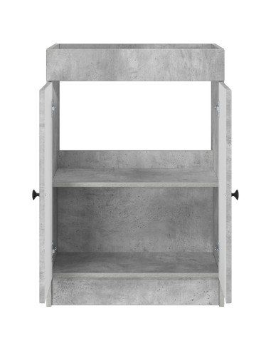 Mobiletto da bagno sotto il lavello Grigio Cemento