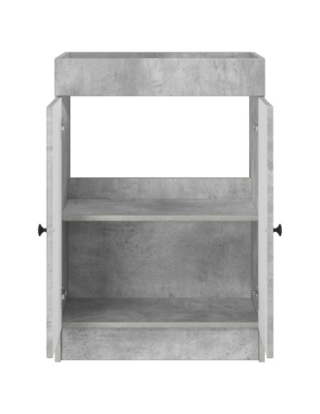 Mobiletto da bagno sotto il lavello Grigio Cemento