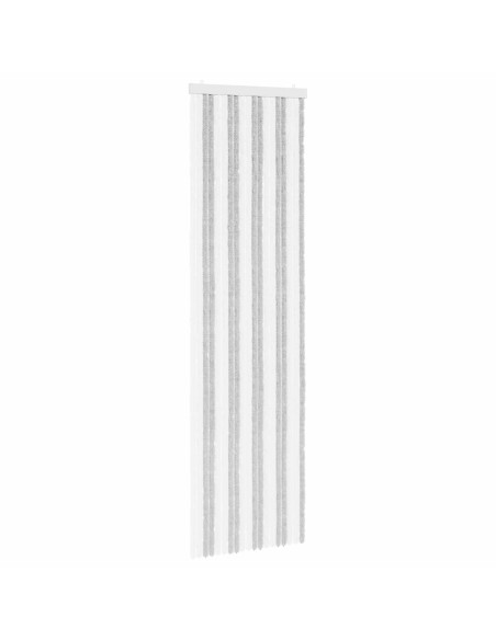 Tenda per insetti in chenille Grigio chiaro e bianco