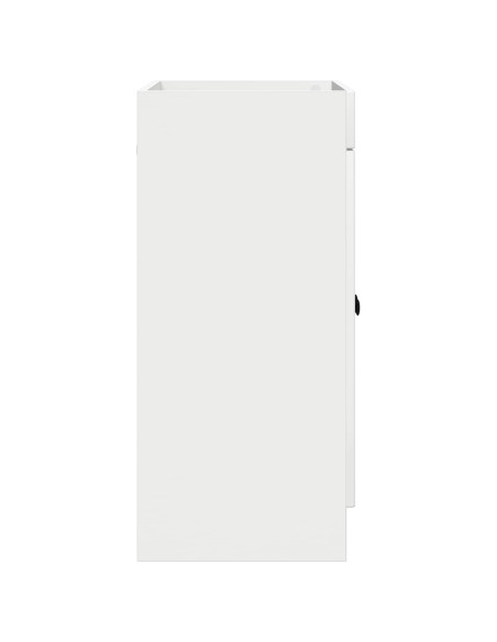 Mobiletto da bagno sotto il lavello Bianco Lucido