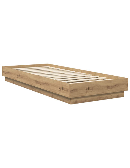 Struttura letto a pavimento Rovere Artigianale 80 x 200 cm