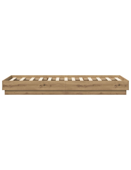 Struttura letto a pavimento Rovere Artigianale 80 x 200 cm