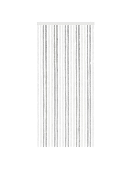 Tenda per insetti in chenille Grigio chiaro e bianco