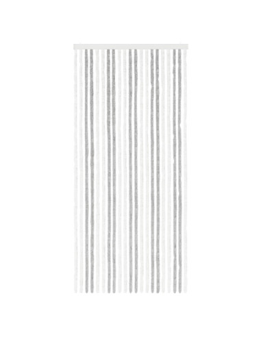 Tenda per insetti in chenille Grigio chiaro e bianco