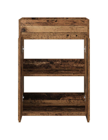 Mobiletto da Bagno Sotto Lavabo Legno antico 56 x 37,5 x 81 cm