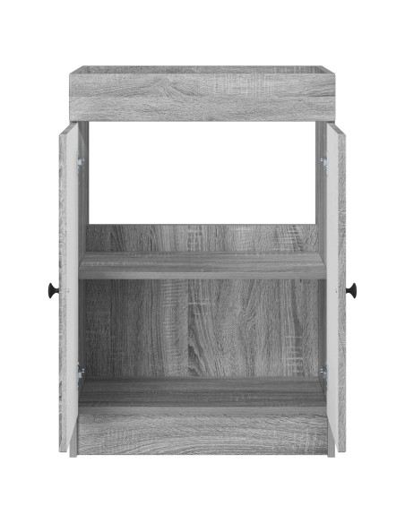 Mobiletto da bagno sotto il lavello Sonoma grigio