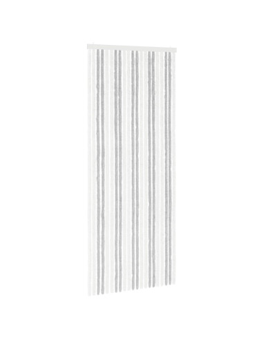 Tenda per insetti in chenille Grigio chiaro e bianco