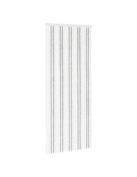Tenda per insetti in chenille Grigio chiaro e bianco