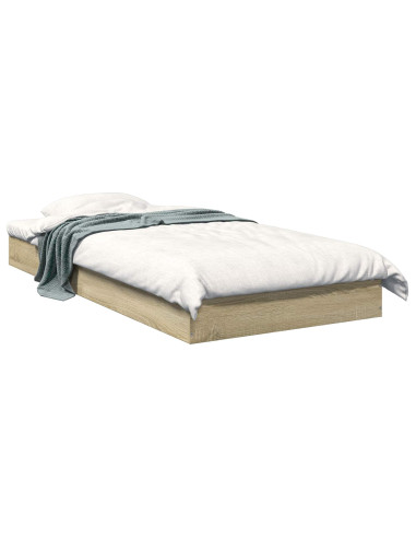 Struttura letto a pavimento Rovere Sonoma 80 x 200 cm
