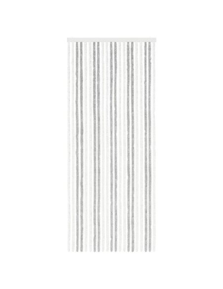 Tenda per insetti in chenille Grigio chiaro e bianco