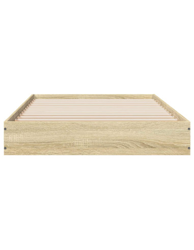 Struttura letto a pavimento Rovere Sonoma 80 x 200 cm