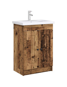Mobiletto da bagno sotto il lavello Legno antico 2