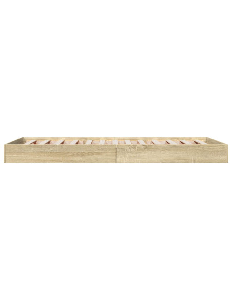 Struttura letto a pavimento Rovere Sonoma 80 x 200 cm