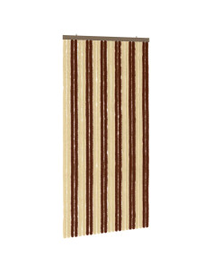Tenda per insetti in chenille Marrone e Beige 100 x 200 cm 2