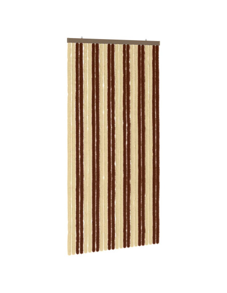 Tenda per insetti in chenille Marrone e Beige 100 x 200 cm