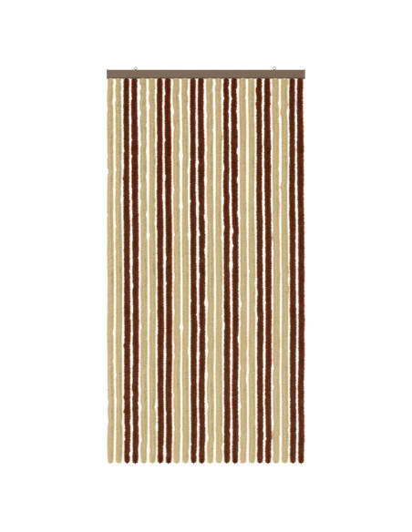 Tenda per insetti in chenille Marrone e Beige 100 x 200 cm