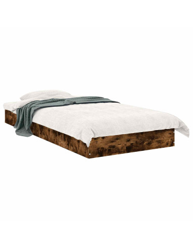 Struttura letto a pavimento Rovere Fumo 80 x 200 cm