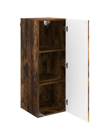 Mobiletto a muro Rovere Fumo 33 x 34,5 x 90 cm