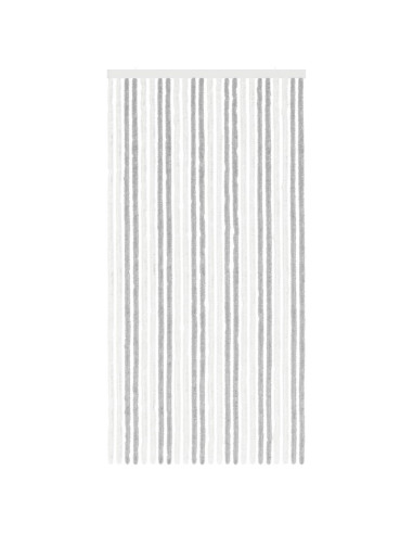 Tenda per insetti in chenille Grigio chiaro e bianco