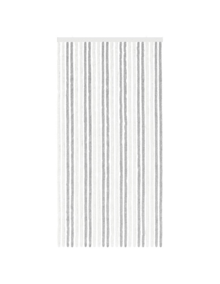 Tenda per insetti in chenille Grigio chiaro e bianco