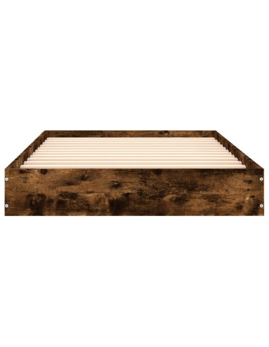 Struttura letto a pavimento Rovere Fumo 80 x 200 cm
