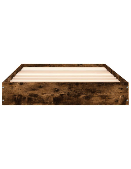 Struttura letto a pavimento Rovere Fumo 80 x 200 cm
