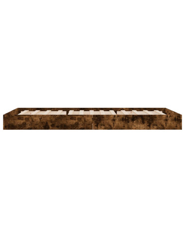 Struttura letto a pavimento Rovere Fumo 80 x 200 cm