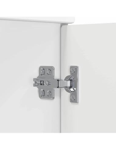 Mobiletto da Bagno Sotto Lavabo Bianco 78,5 x 37,5 x 81 cm