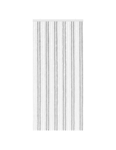 Tenda per insetti in chenille Grigio chiaro e bianco