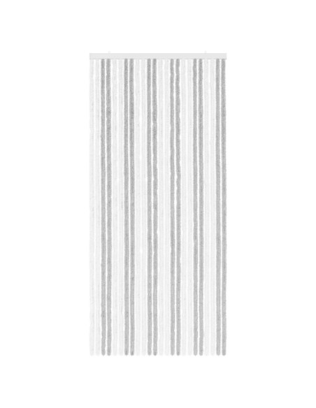 Tenda per insetti in chenille Grigio chiaro e bianco