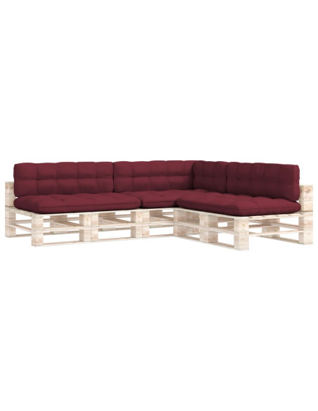 Cuscini per Divano Pallet 7 pz Rosso Vino