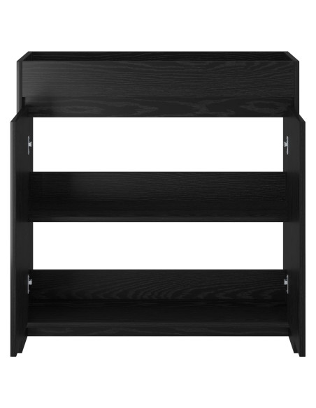 Mobiletto da Bagno Sotto Lavabo Rovere Nero 78,5 x 37,5 x 81 cm