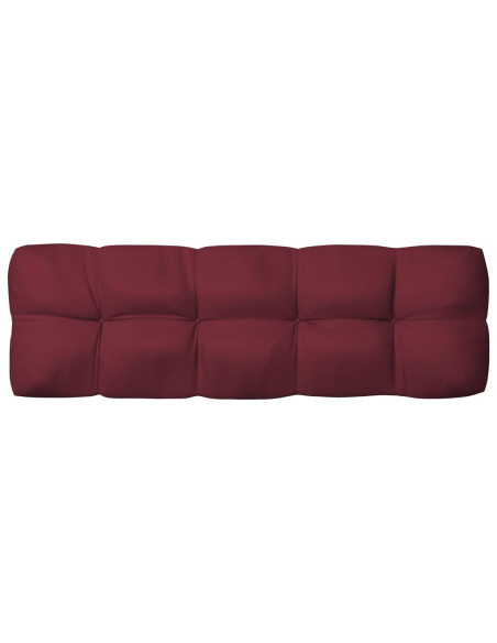 Cuscini per Divano Pallet 7 pz Rosso Vino