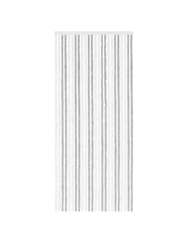 Tenda per insetti in chenille Grigio chiaro e bianco