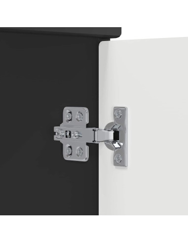 Mobiletto da Bagno Sotto Lavabo Rovere Nero 78,5 x 37,5 x 81 cm