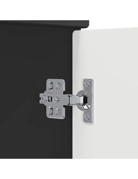 Mobiletto da Bagno Sotto Lavabo Rovere Nero 78,5 x 37,5 x 81 cm