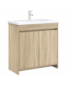Mobiletto da Bagno Sotto Lavabo Rovere Sonoma 2