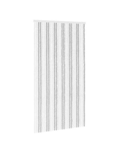 Tenda per insetti in chenille Grigio chiaro e bianco