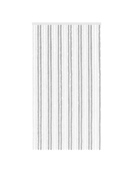 Tenda per insetti in chenille Grigio chiaro e bianco