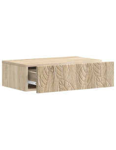 Tavolino da Parete Laterale Rovere Sonoma 59 x 34,5 x 17 cm 2